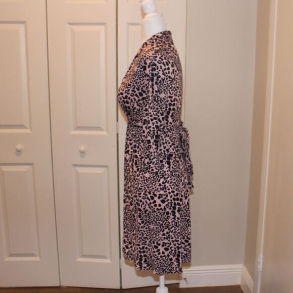 French Connection Pink & Black Animal Meadow Print Mini Dress Women size 6 - Picture 8 of 16